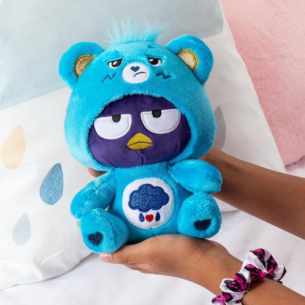 Badtz-Maru Dressed As Grumpy Bear 8" Fun-Size Plush Blue Soft Huggable Bestie - Picture 2 of 6